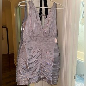 Purple metallic dress!